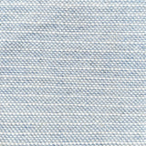 Blue and white striped woven rug. 