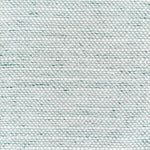 Teal green and white strie striped woven rug. 