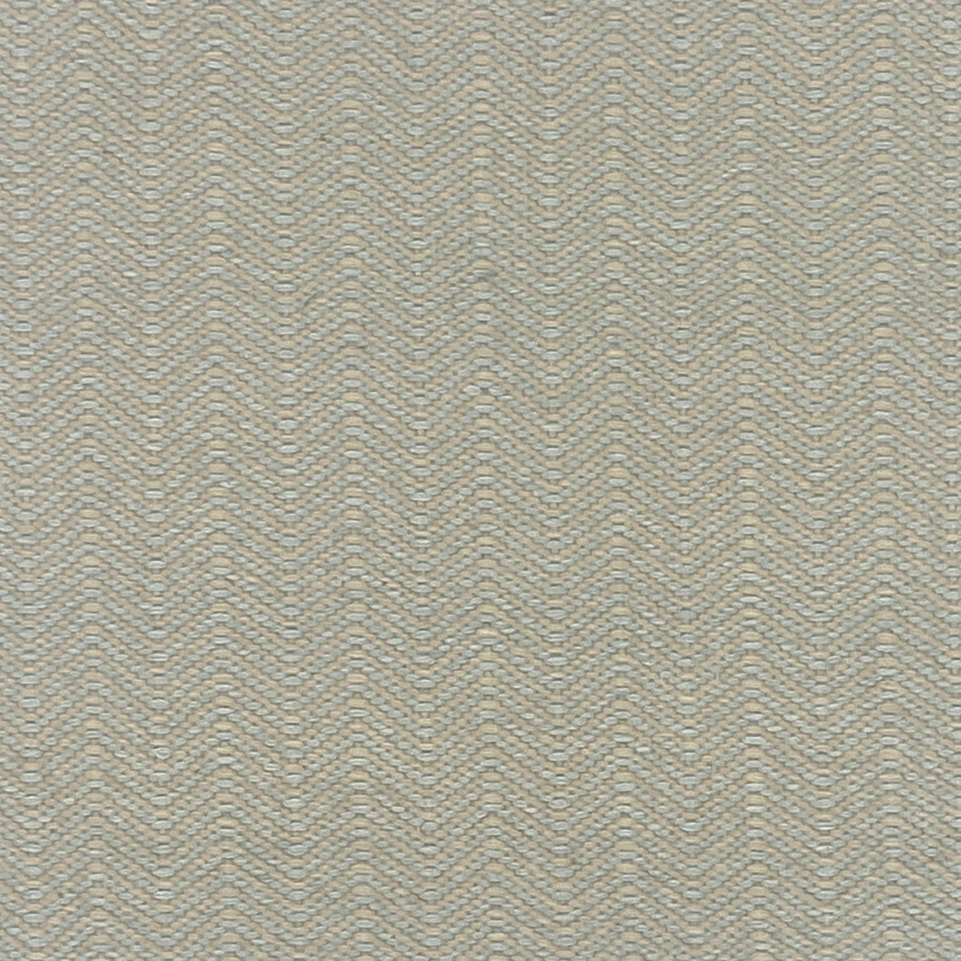 Flatweave carpet in herringbone pattern in cream and aqua. 