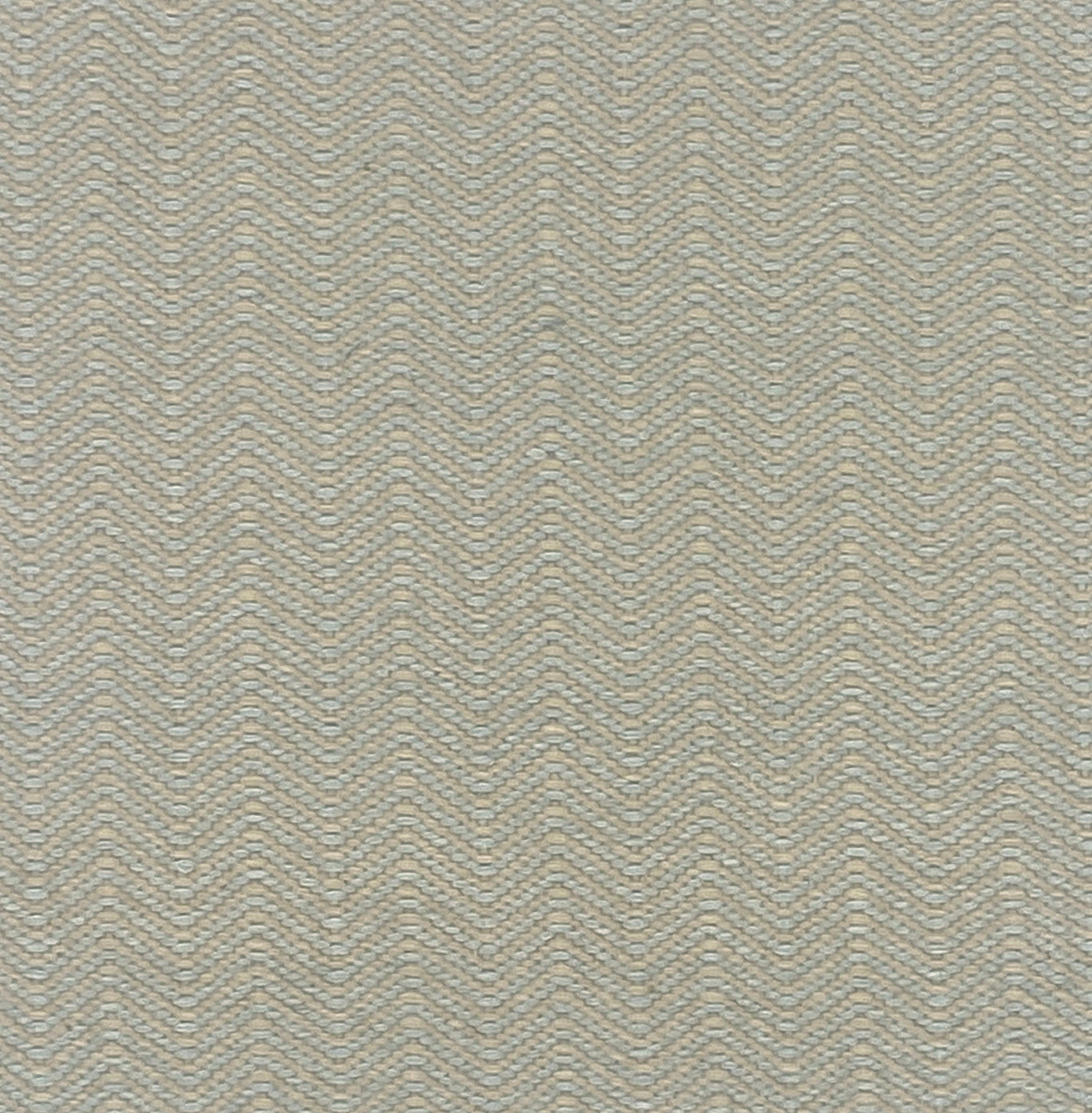 Flatweave carpet in herringbone pattern in cream and aqua. 