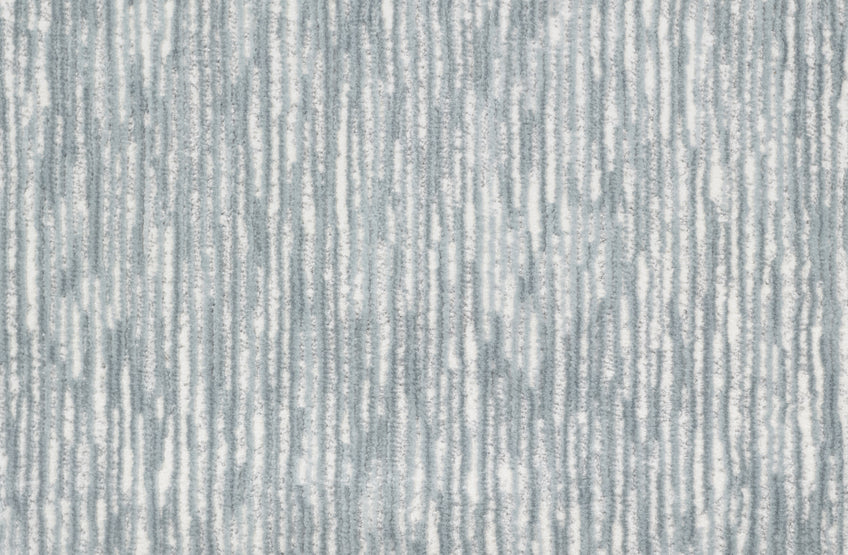 Broadloom carpet swatch in lined pattern blue grey color