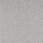 Broadloom carpet with pinstripes in cream and navy blue.