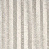 Broadloom carpet with pinstripes in cream and grey.