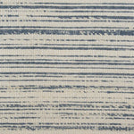 Broadloom carpet in a striped pattern in a blue white design