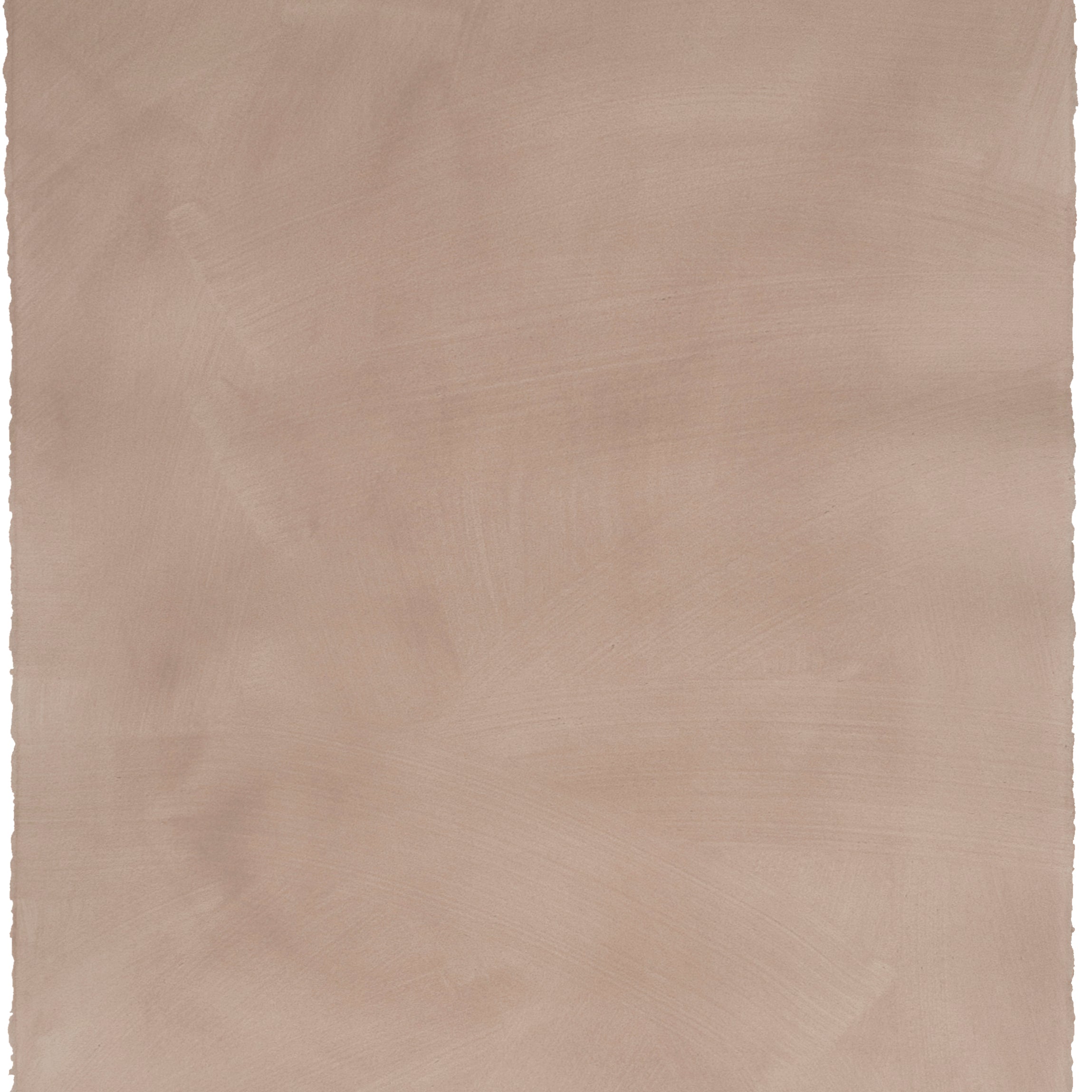 Sheet of hand-painted wallpaper in dusty rose with an irregular brushed texture.