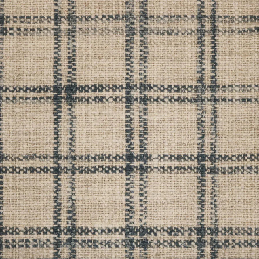 Broadloom carpet swatch in checkered pattern blue color