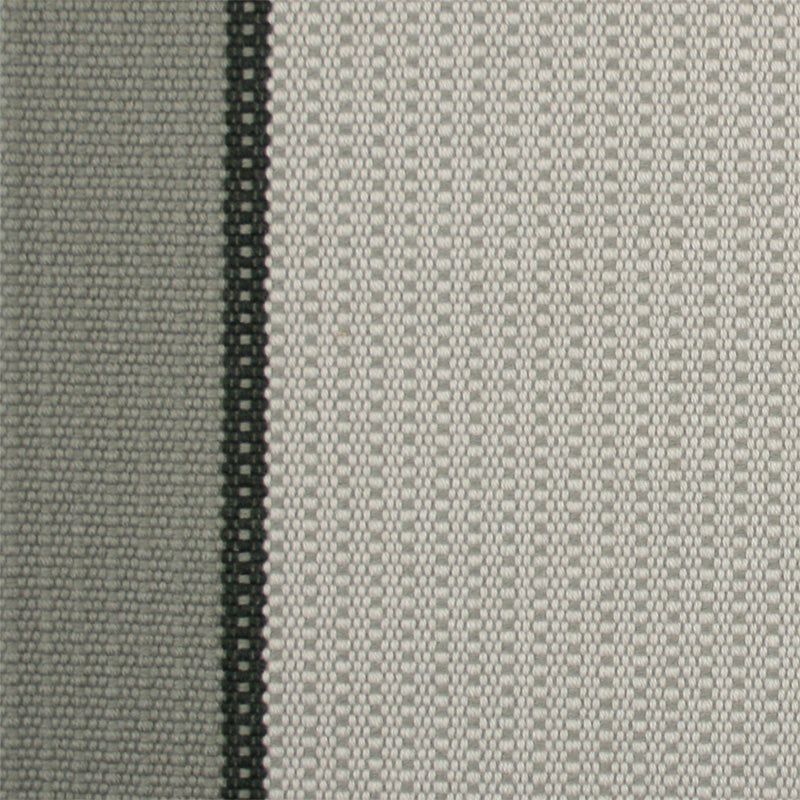 Striped flatweave runner in grey 