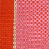 Striped flatweave runner in pink and red 