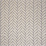 Broadloom carpet swatch in herringbone pattern light grey color