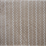 Broadloom carpet swatch in herringbone pattern tan color