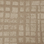 Broadloom carpet sample in a irregular plaid pattern in taupe