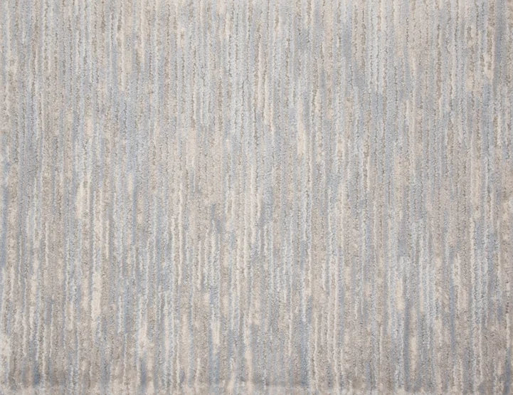 Broadloom carpet swatch in lined pattern neutral light grey color