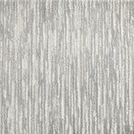 Broadloom carpet swatch in lined pattern medium grey color