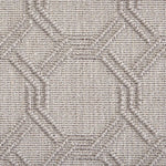 Broadloom carpet swatch in geometric pattern medium grey color