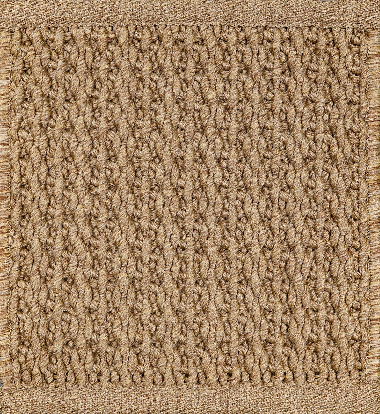 Close-up of textured beige carpet