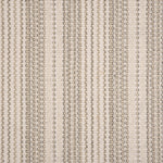 Broadloom carpet with grey and beige stripes