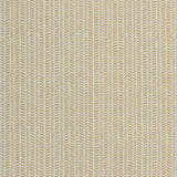 Wallpaper panel in a painterly herringbone print in yellow on a light blue field.