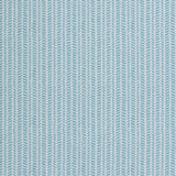 Wallpaper panel in a painterly herringbone print in sky blue on a light blue field.