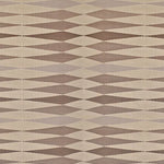 Patterned carpet with brown and beige diamond shapes