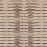 Patterned carpet with brown and beige diamond shapes