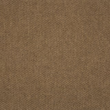 Close-up of loop broadloom carpet in brown.
