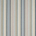 Striped flatweave runner in grey blue sage 