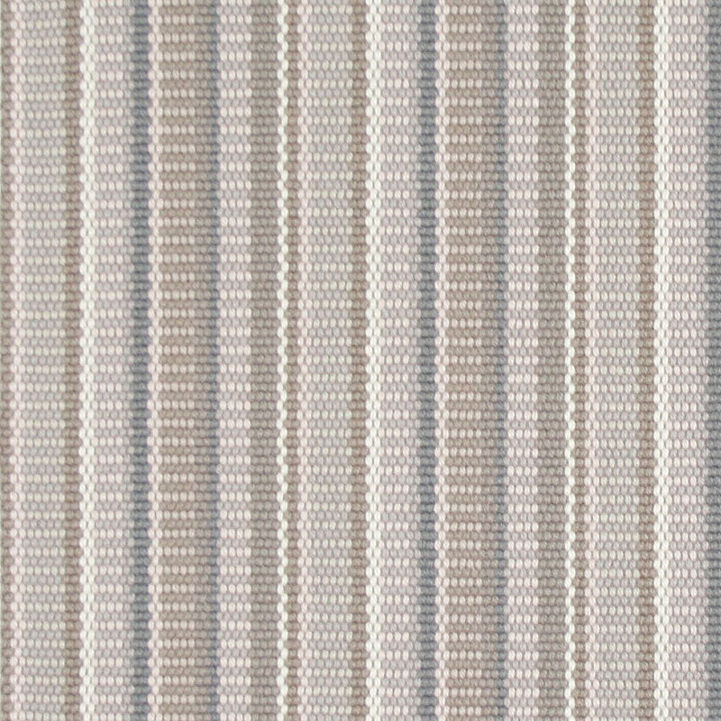 Striped flatweave runner in grey taupe cream