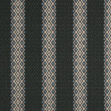 Striped flatweave runner in black and white 