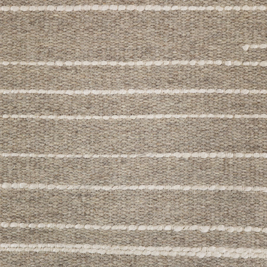 Broadloom carpet swatch in striped pattern light grey color