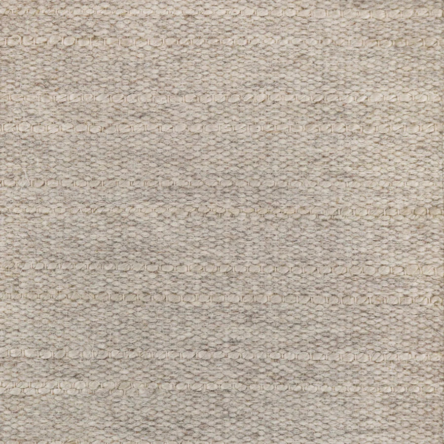 Broadloom carpet swatch in striped pattern light grey color