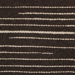 Broadloom carpet swatch in striped pattern brown color