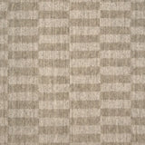 Broadloom carpet swatch in squared pattern neutral color