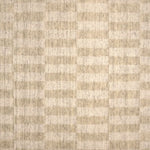 Broadloom carpet swatch in squared pattern cream color