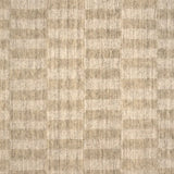 Broadloom carpet swatch in squared pattern tan color