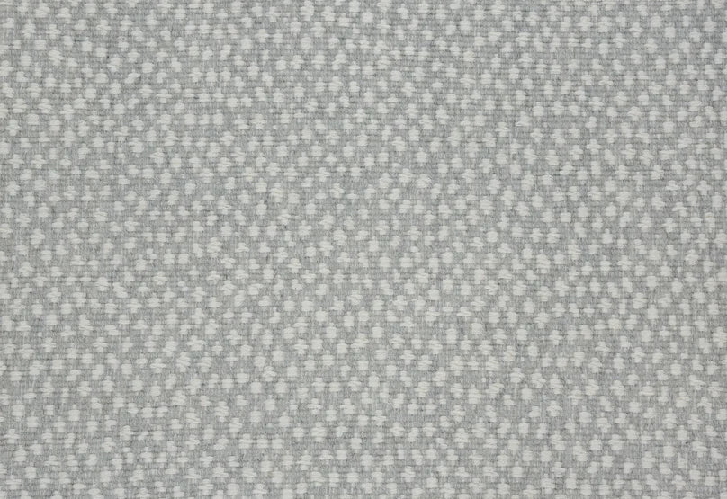 Broadloom carpet swatch in a spots pattern light grey  color