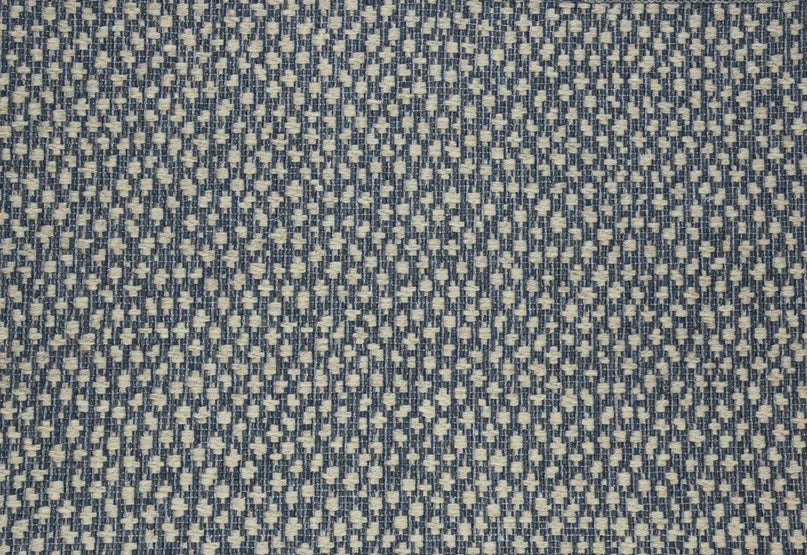 Broadloom carpet swatch in a spots pattern medium blue color