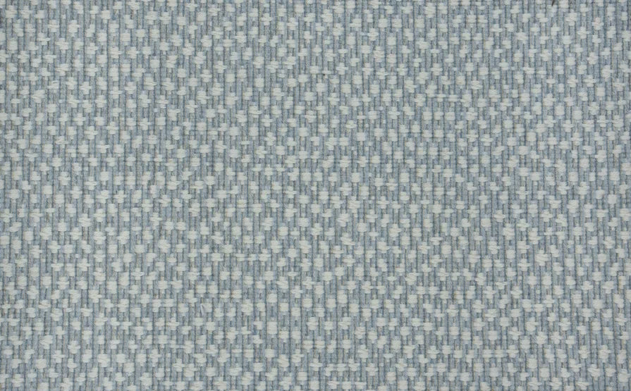 Broadloom carpet swatch in a spots pattern light blue color