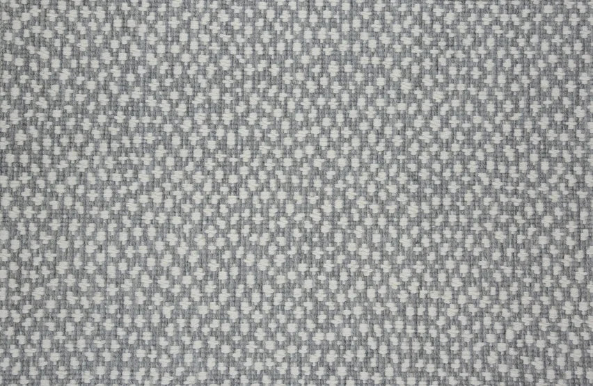 Broadloom carpet swatch in a spots pattern medium grey color