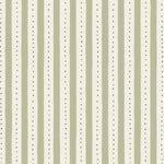 Wallpaper detail in a playful hand drawn dotted stripe in ivory, sage and hunter green.