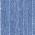 Broadloom carpet in a herringbone stripe pattern in blue.