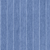 Broadloom carpet in a herringbone stripe pattern in blue.