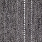 Broadloom carpet in a herringbone stripe pattern in charcoal.