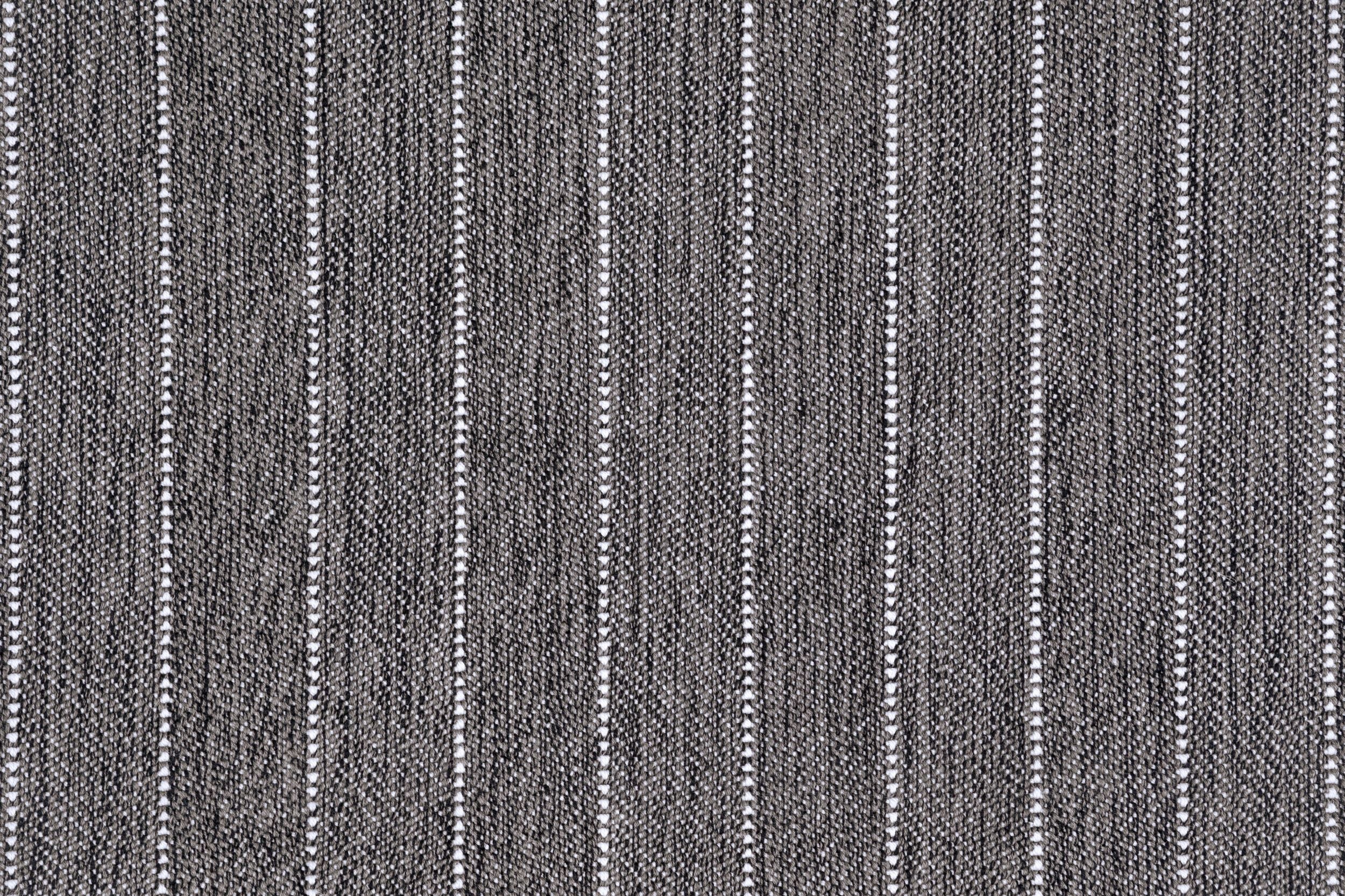 Broadloom carpet in a herringbone stripe pattern in charcoal.