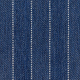 Broadloom carpet in a herringbone stripe pattern in royal blue.