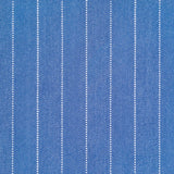 Broadloom carpet in a herringbone stripe pattern in blue.