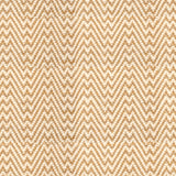 Broadloom carpet with a herringbone pattern in tan and cream.