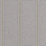 Striped flatweave runner in grey and green