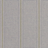 Striped flatweave runner in grey and green