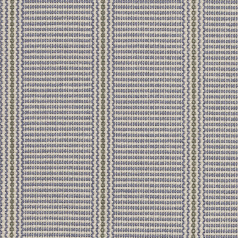 Striped flatweave runner in grey and green