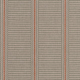 Striped flatweave runner in grey and red